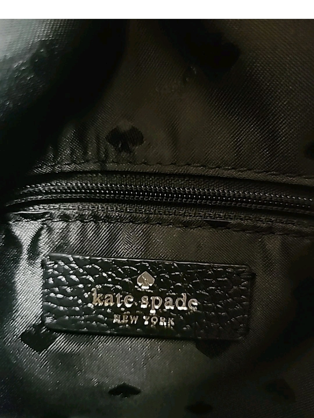 Kate Spade Kat Black Pebbled Leather Hobo Shoulder Bag Classic Large 13x12x4.5 - Picture 15 of 16